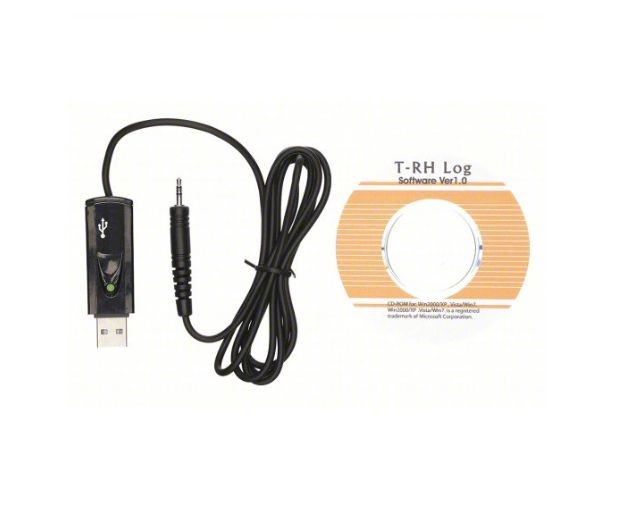 Data Logger 13G719 USB Temperature Humidity Datalogger Kit CD Cable Manual