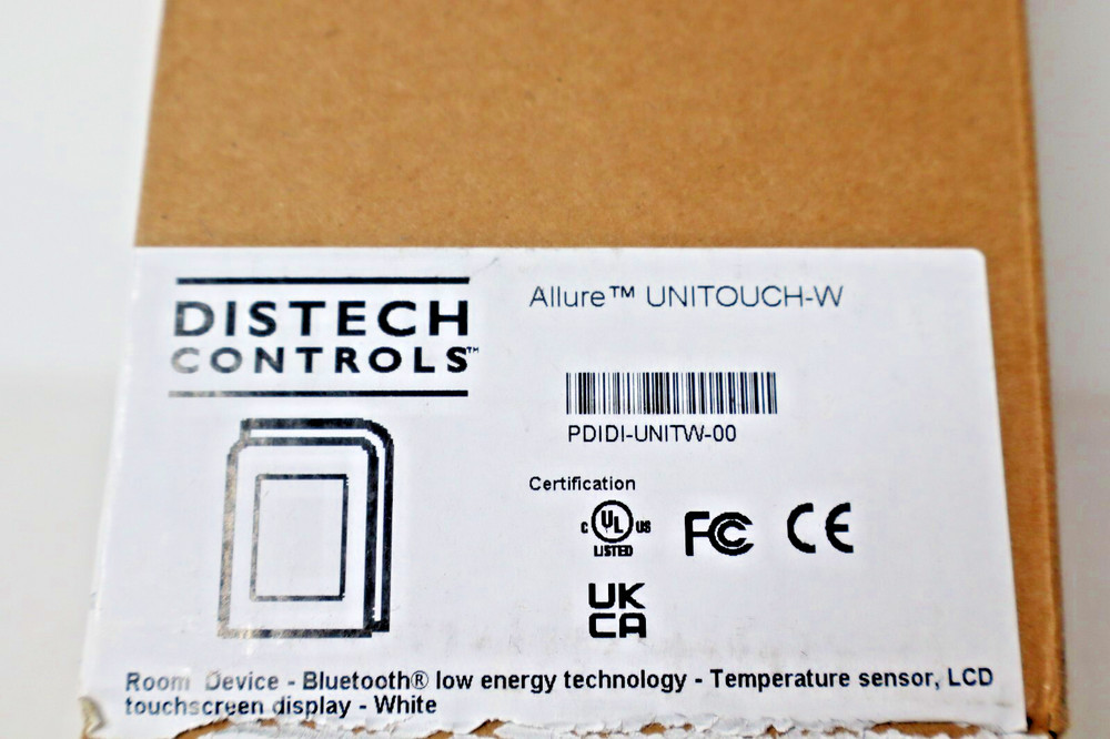 Distech Controls Allure UNITOUCH-W PDIDI-UNITW-00 Bluetooth Room Device NEW