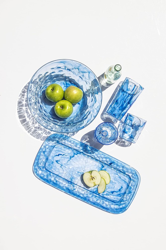 Abode Homewares Aegean Swirl, Rectangle Tray