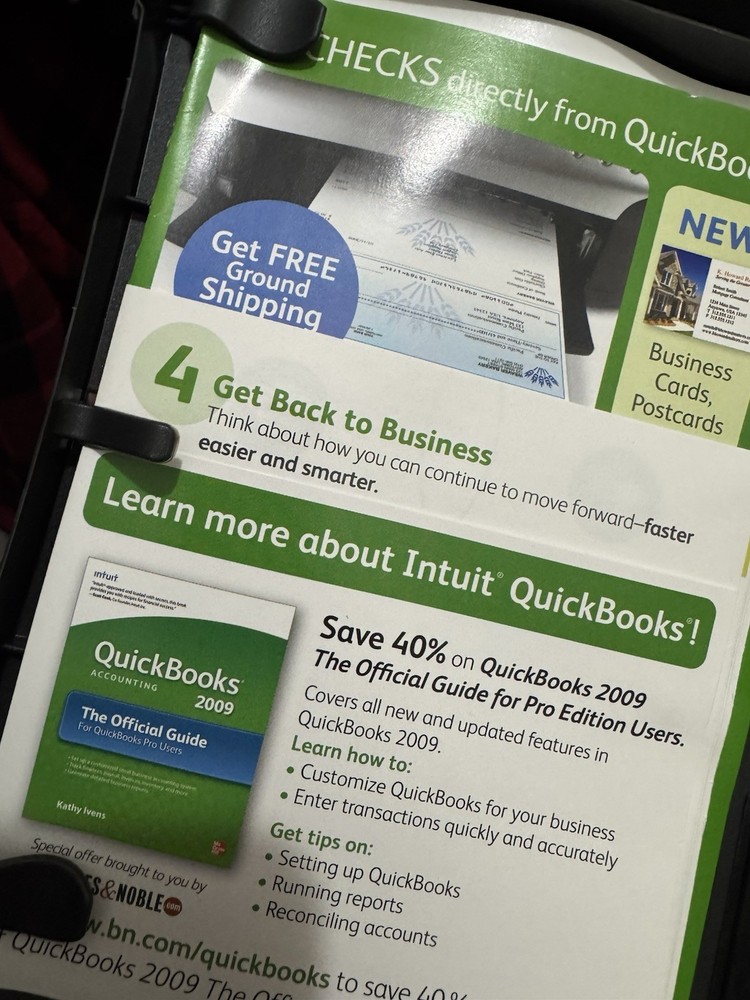 Intuit Quickbooks Accounting Pro 2009 for PC Window XP