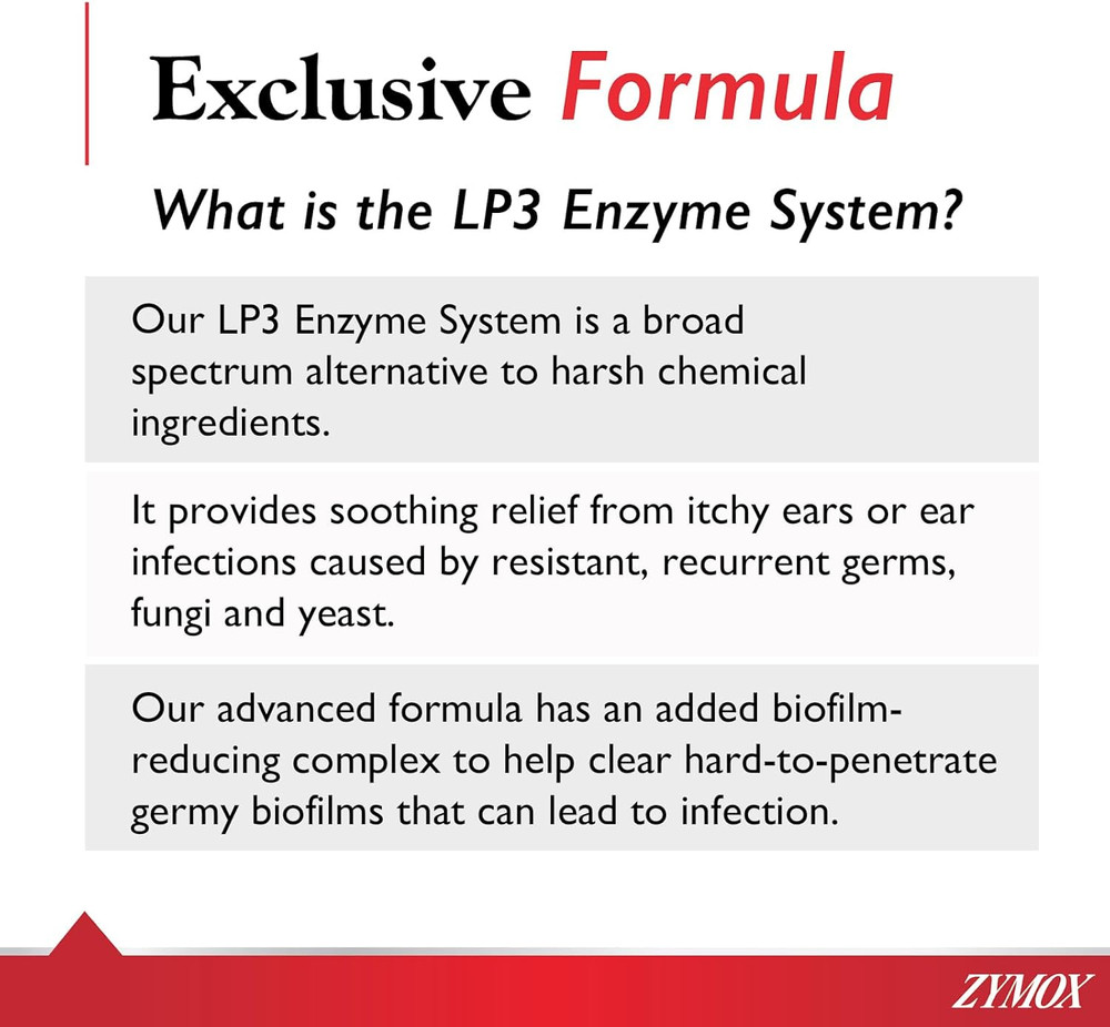 Advanced Formula Otic plus Enzymatic Ear Solution for Dogs and Cats without Hydr