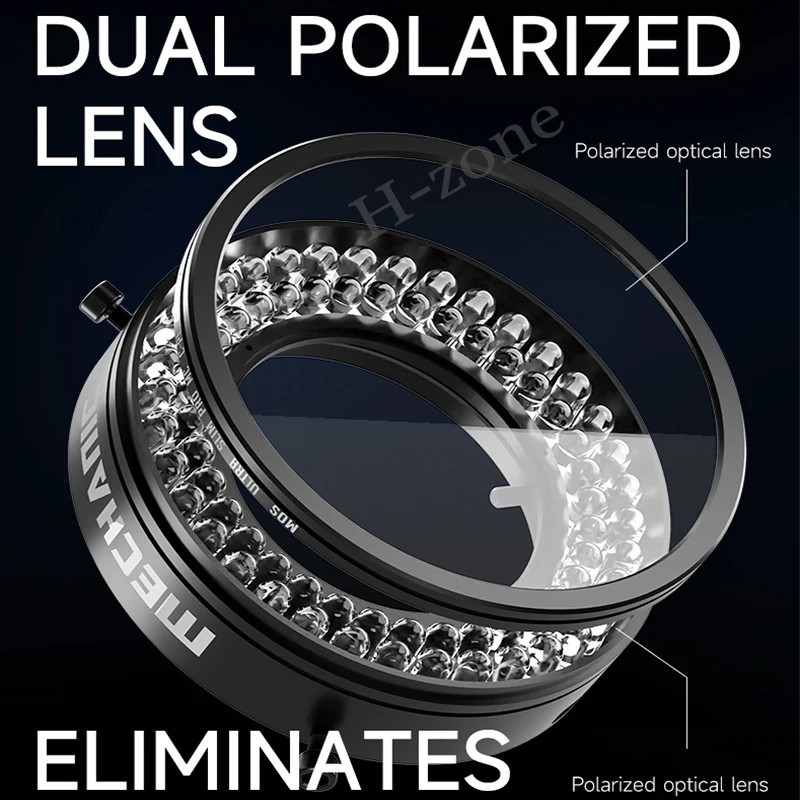 Mechanic LS720 Microscope Ring Light Polarized Ring Light Eliminates Reflection