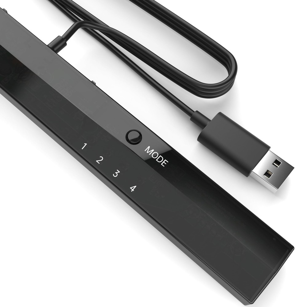 MAYFLASH W010 Wireless Sensor Dolphinbar for PC USB Wii Remote 1 Pack, black