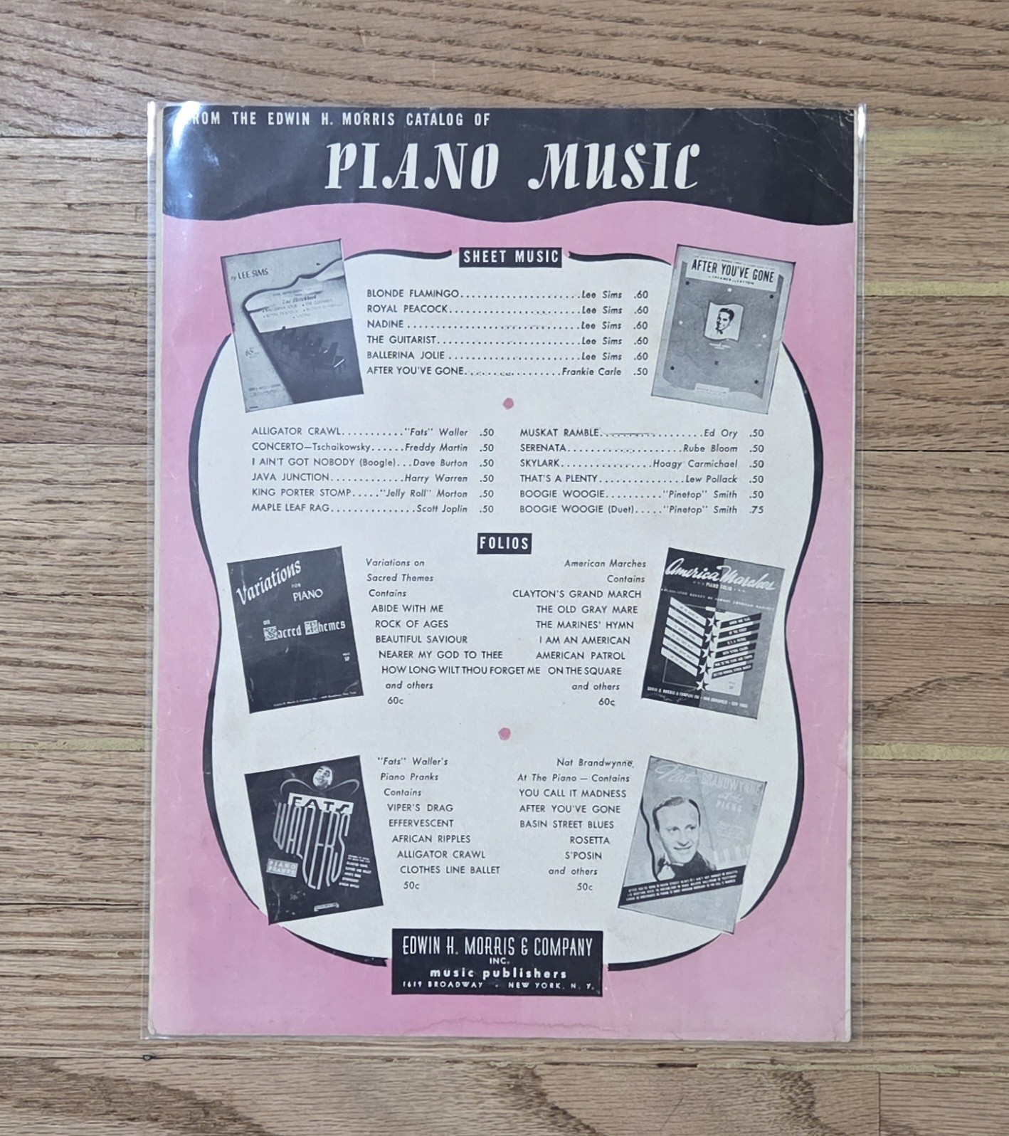 (8) Vintage Music Sheets Lot