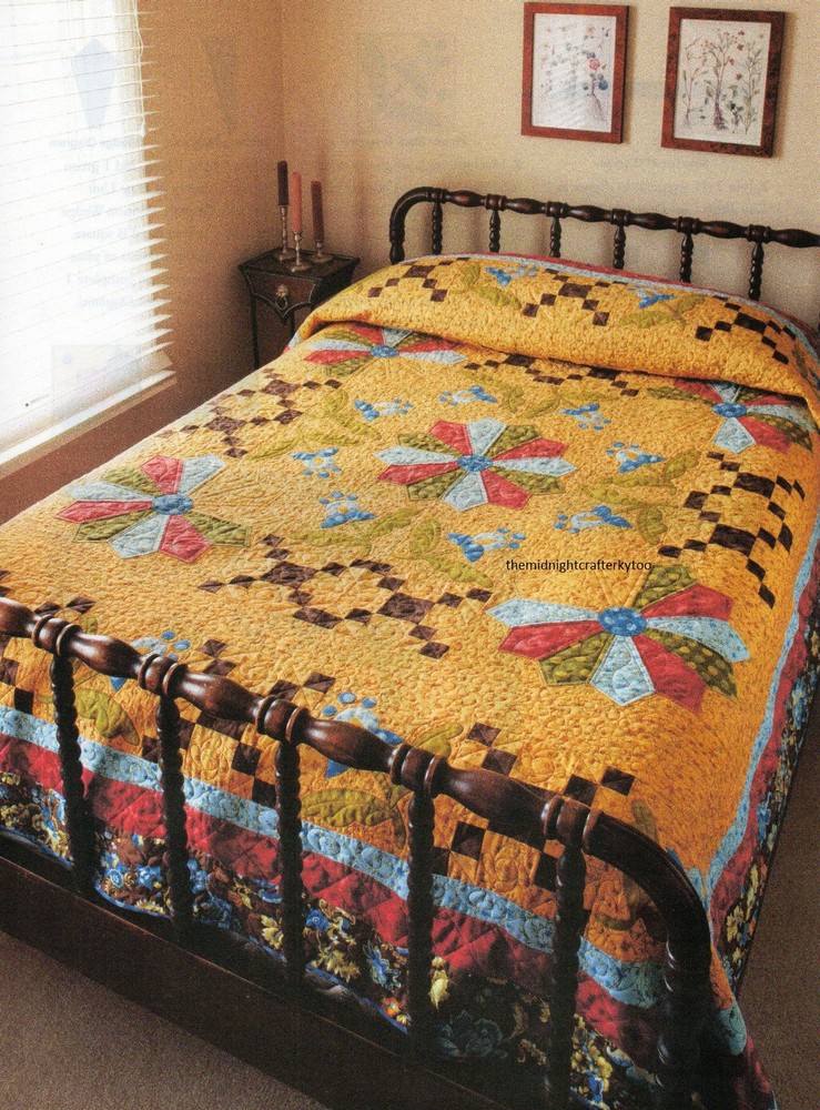 Dresden Garden Quilt Pattern Pieced/Applique RM