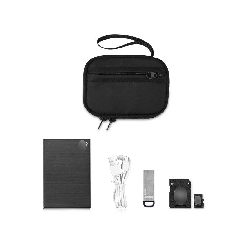 For Seagate One Touch External Mobile Hard Drive Portable Zipper Protective Case
