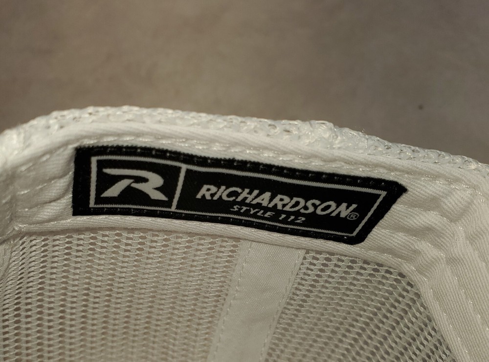 Peterbilt Red Patch on Richardson 112 Trucker Hat Snapback Red/White