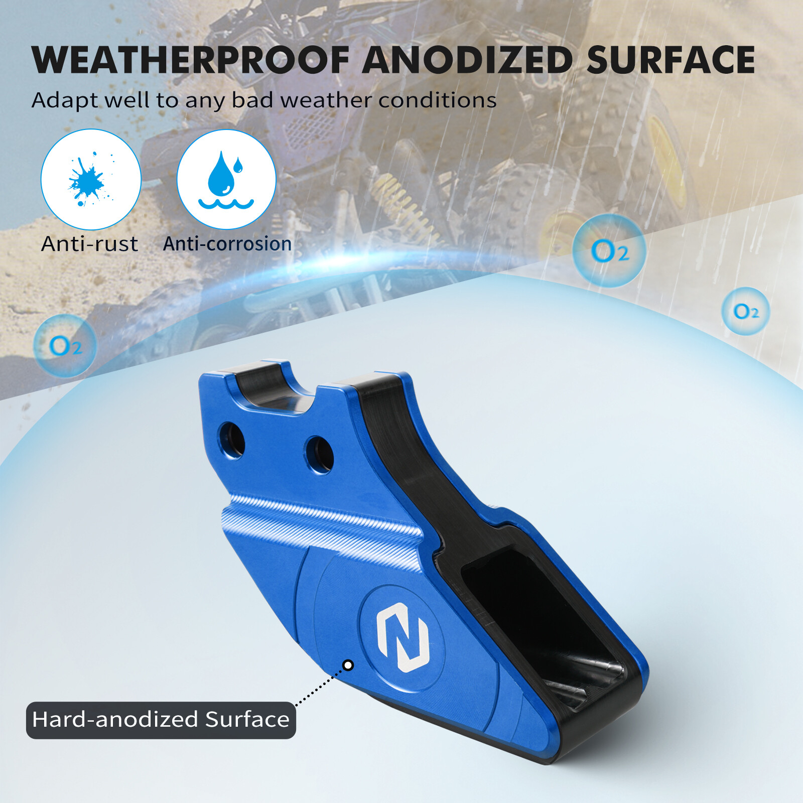 For Yamaha Warrior 350 Blaster 200 Chain Roller Support Guide #38W-22199-00-00