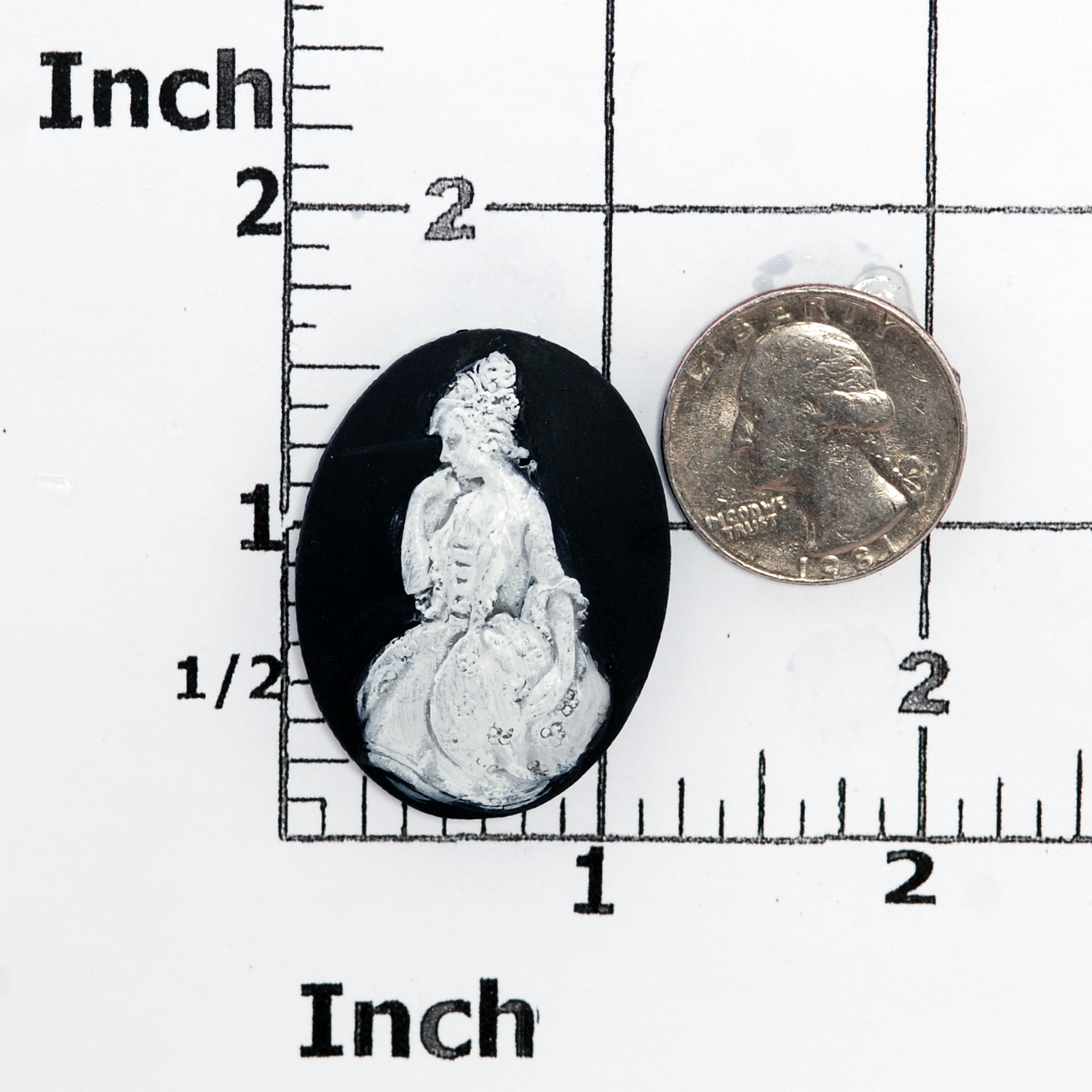 Victorian Style Cameo Silicone Mold Food Safe or Craft Flexible Mould (535)