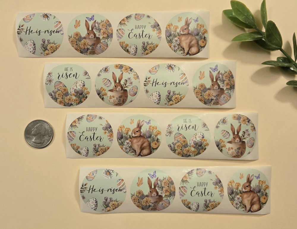 16 Easter Stickers/Religious Easter Stickers/Christian Easter Stickers/Easter