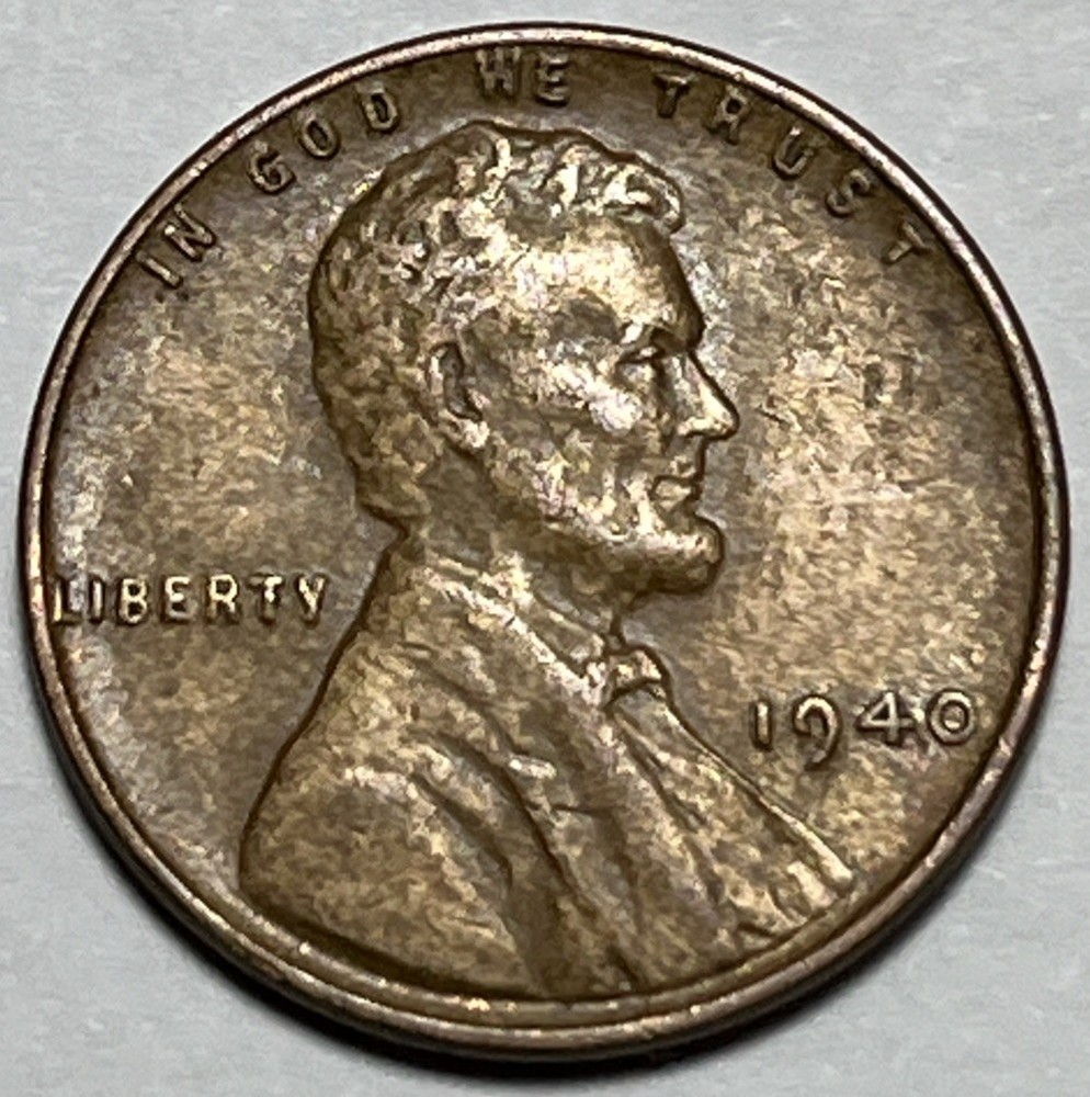 1940 Lincoln Wheat Cent Woody Improper Alloy Error