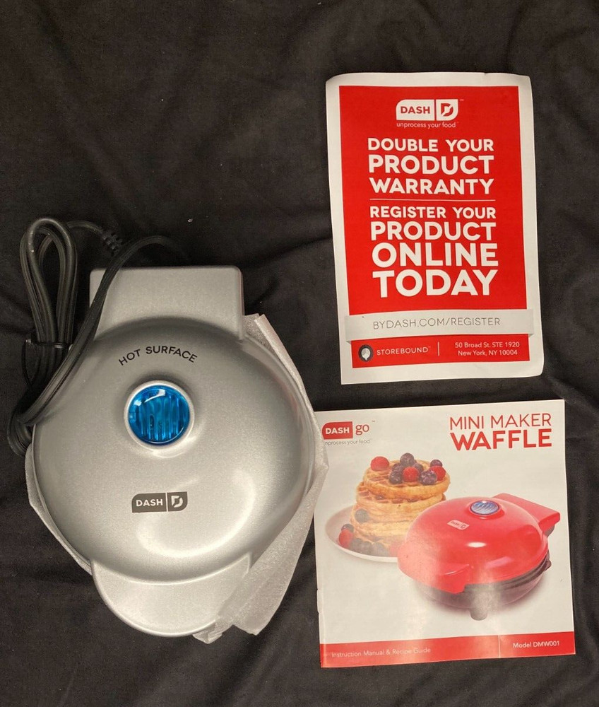 Waffle Maker DASH Mini Maker for Individual Waffles - Open box never used
