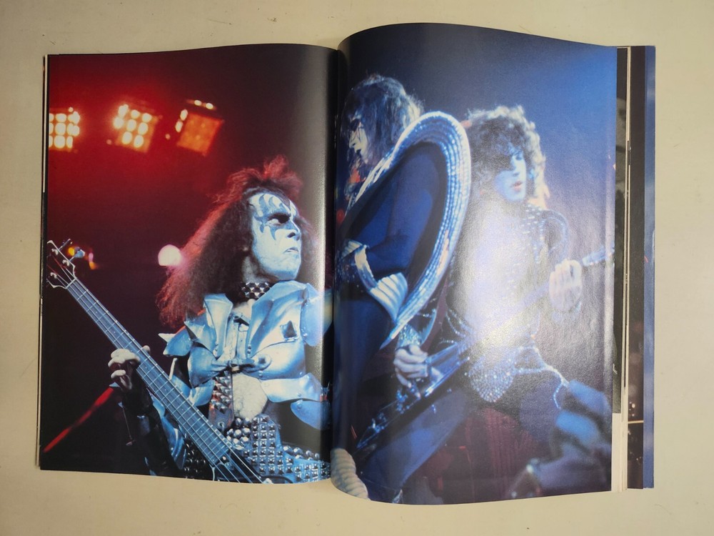 RARE KISS Guitarists Vintage 1989 Magazine Giant POSTER Ace Vinnie Bruce St John