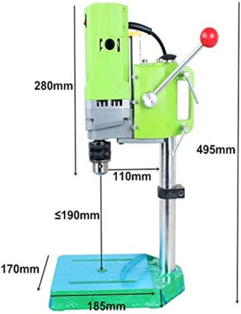 Bench Drill Stand 710W Mini Electric Bench Drilling Machine Drill Chuck 1-13Mm