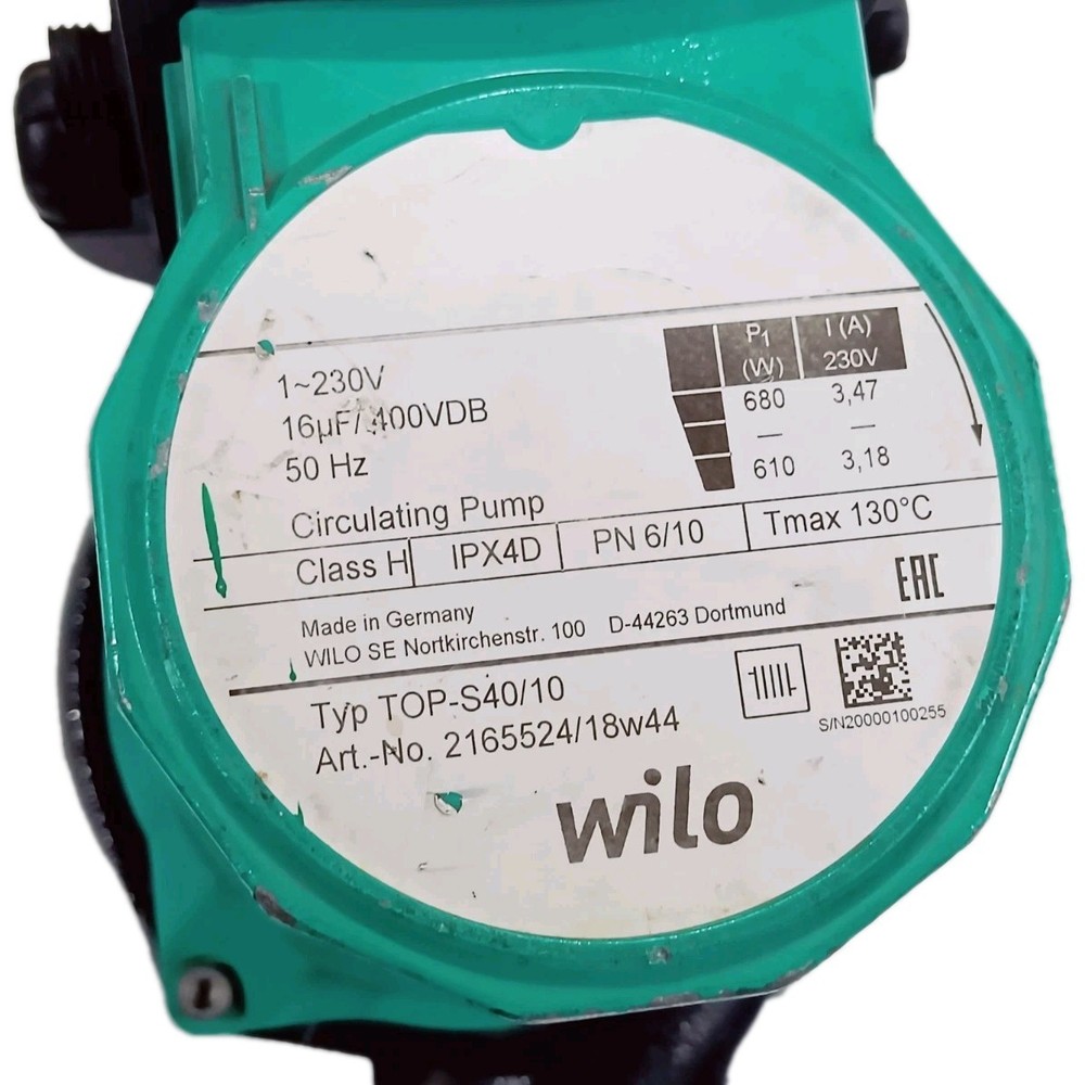 WILO TOP-S40/ Circulating Pump 230v 50Hz