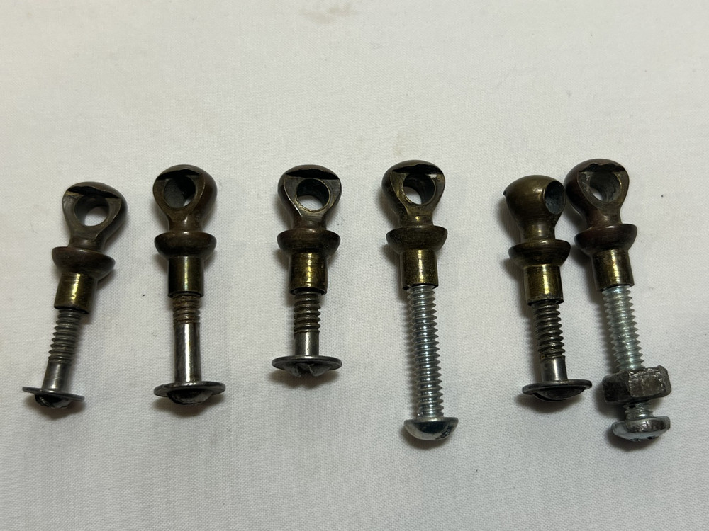 Assorted Antique Brass Drawer Pulls Drop Handles Hardware 10 oz