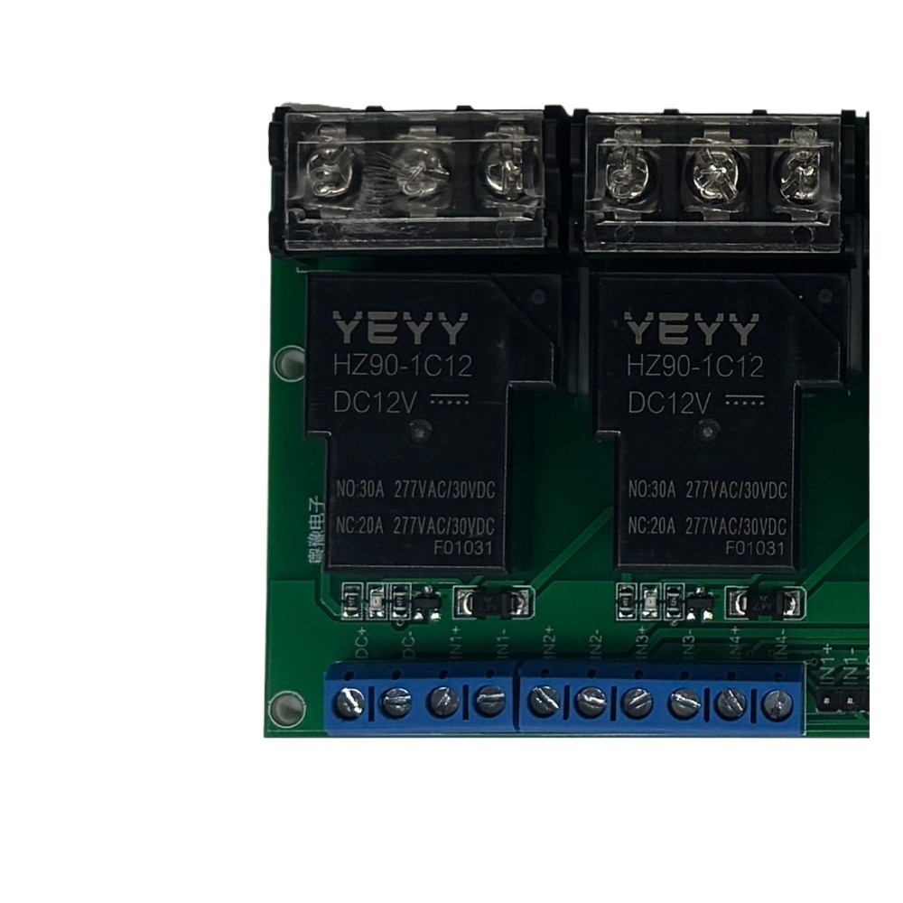 4-Channel 30A Relay Module Control High/Low Trigger Optocoupler Isolation D1F6--