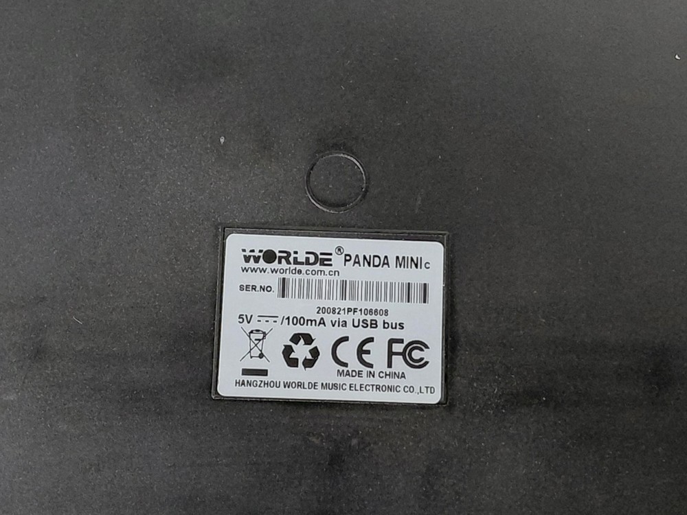 Worlde Panda Mini USB MIDI Keyboard Controller - Tested