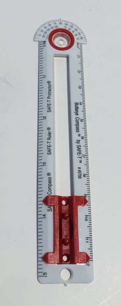 2 Bullseye Compass 4 In 1 Drawing Tool Compass Ruler Inch Centimeters Protractor