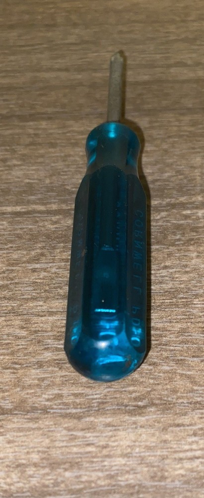 Vintage CORNWELL TOOLS Blue Precision SCREWDRIVER PD-0 miniature