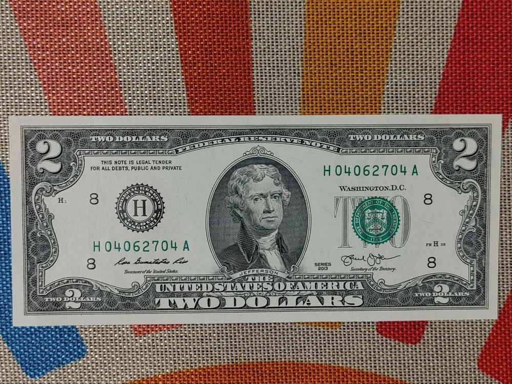 $2 Two Dollar Bill - 2013 - Uncirculated - BEP