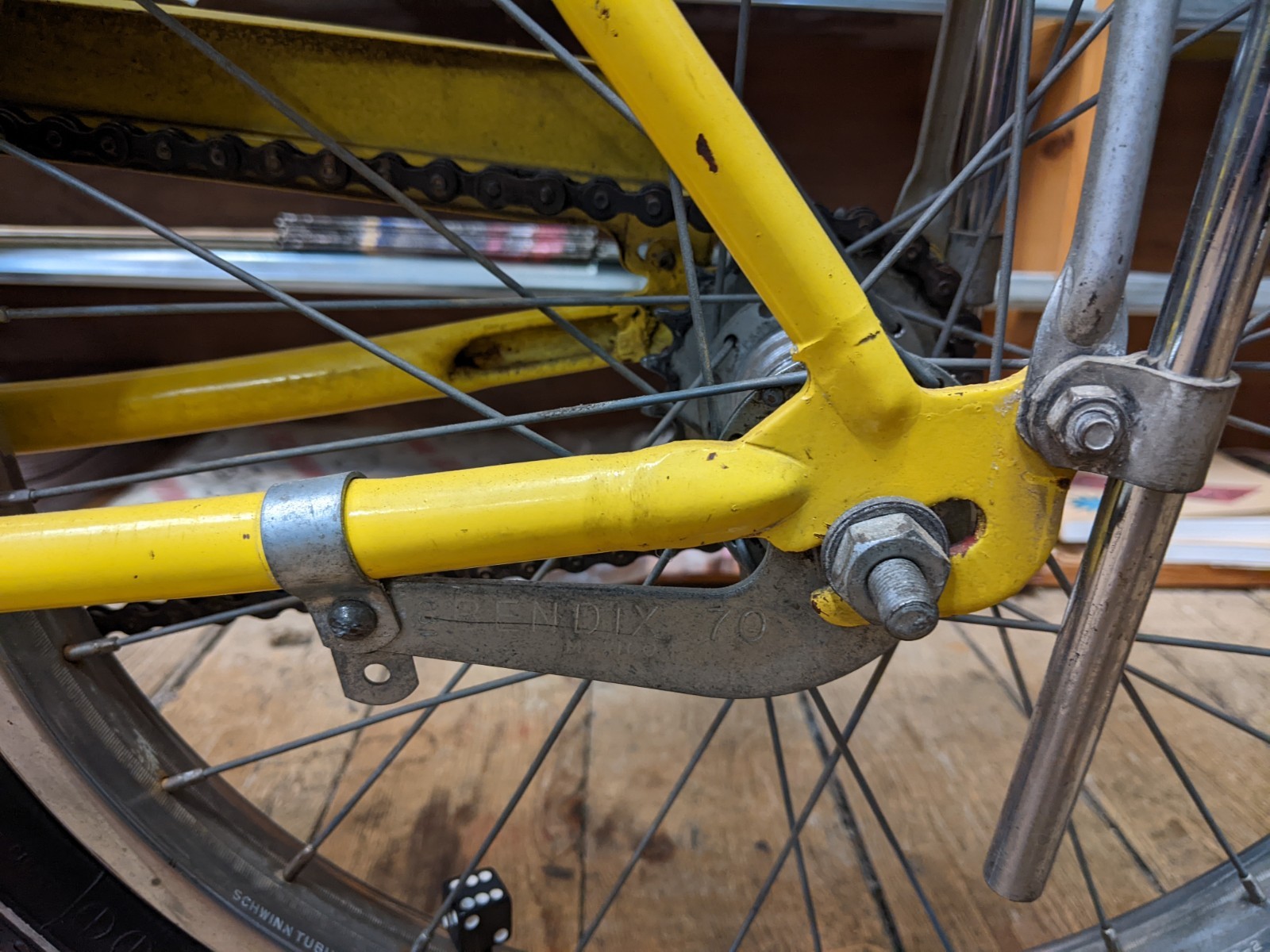 Original HK August 1974 Kool Yellow Schwinn Stingray 20" Single Speed Coaster