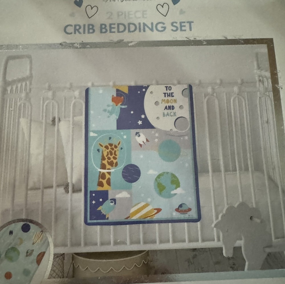Born Loved 2-piece Crib Bedding
