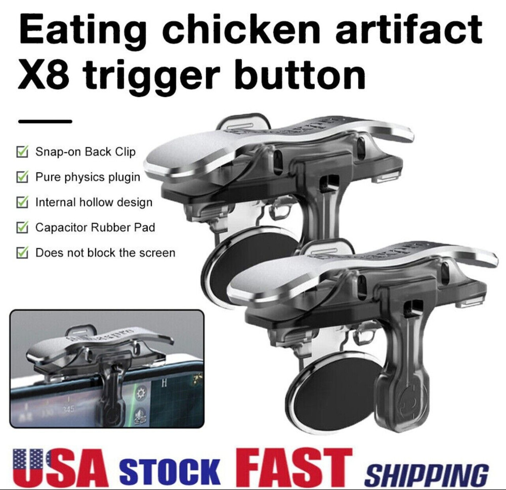 1 Pair PUBG Mobile Phone Game Controller Gamepad Joystick Pad For Android iPhon