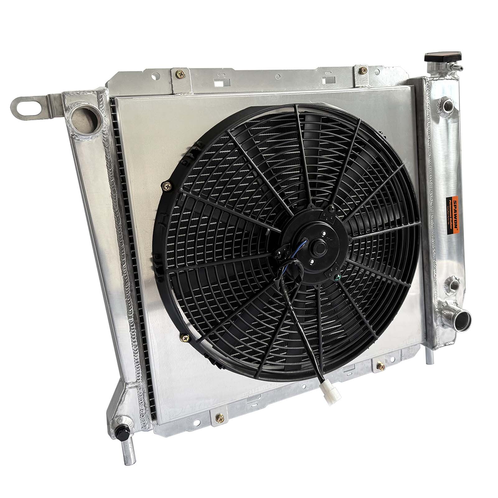 Radiator + Fan Shroud For Ford Ranger Mazda B2300 2.0L 2.3L 1985-94 Aluminum AT