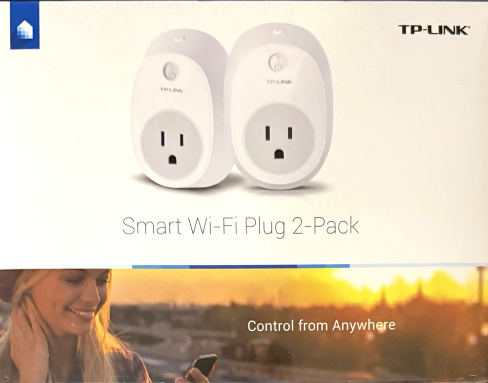 TP-Link Smart WiFi Plug 2-PACK HS100 Alexa Google Home Remote Control Outlet Ech