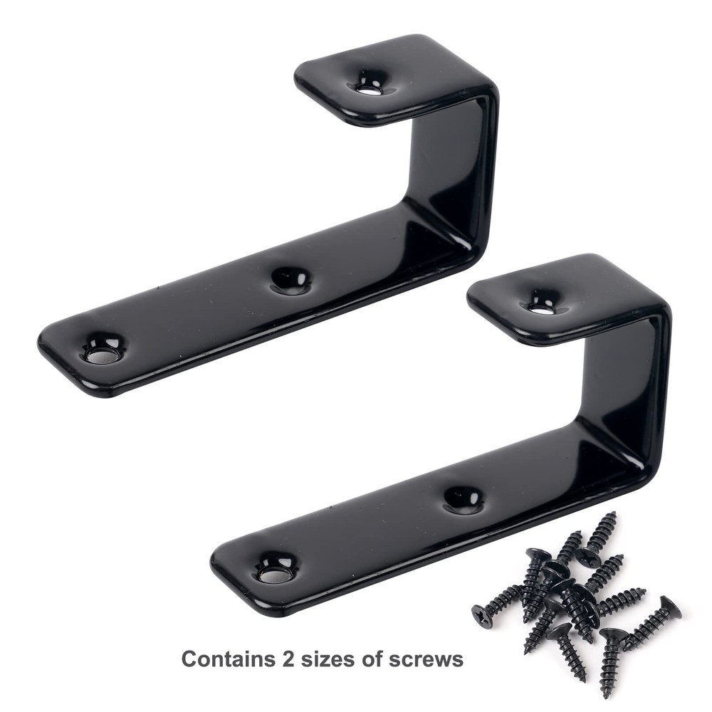 2 Pack Bunk Bed Ladder Hooks Inside Width 1" PVC Coated Metal Bunk Bed Brackets