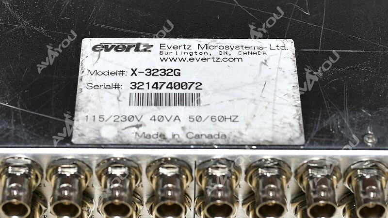 Evertz X-3232G 32x32 GLink Router