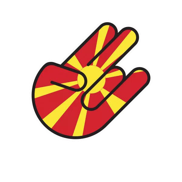 Macedonian Shocker Sticker Decal
