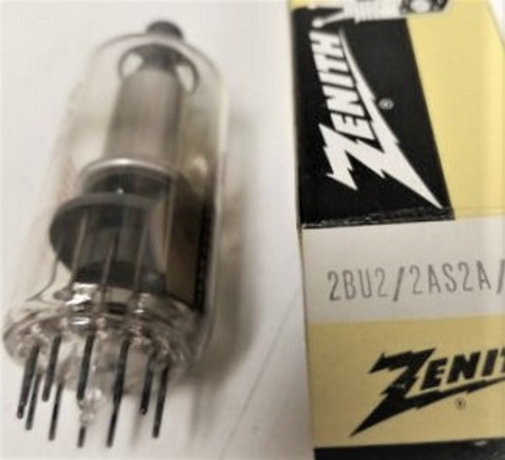 2BU2 TUBE ZENITH NIB TESTED & BOXED VINTAGE COMMERCIAL SURPLUS