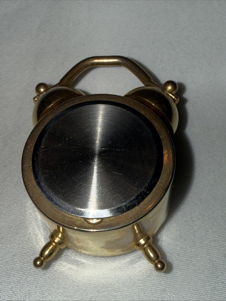Collezio Mini Brass Clock Miniature Desk Clock