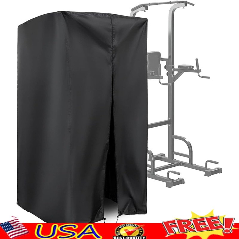 Waterproof Durable Pull Up Bar Station Cover W/ Zipper Adjustable String New