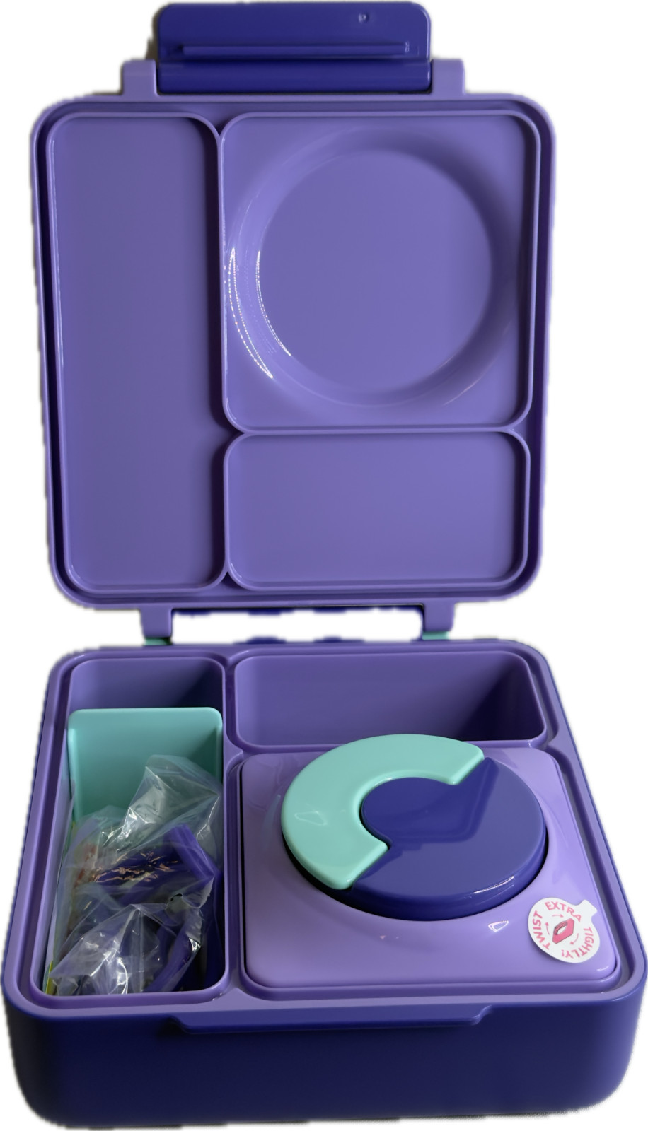 OmieBox 66FC08 Food Container & Vacuum Insulated Bowl Purple Plum (New/Unused)