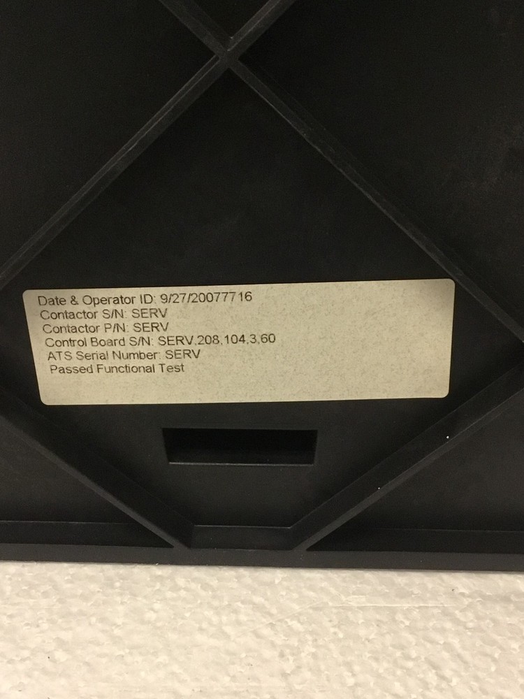 Kohler MPAC 1000 ATS Automatic Transfer Switch Controller GM41718, WORKING QTY