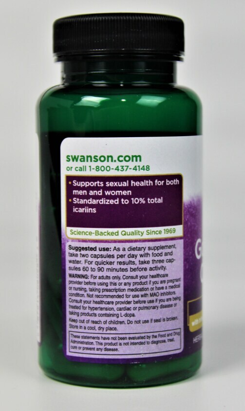 Swanson Horny Goat Weed Complex 60 Capsules