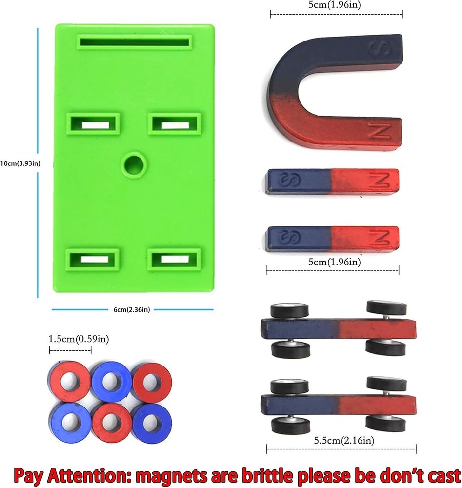 Labs Junior Science Magnet Set for Education Science Experiment Tools Icluding B