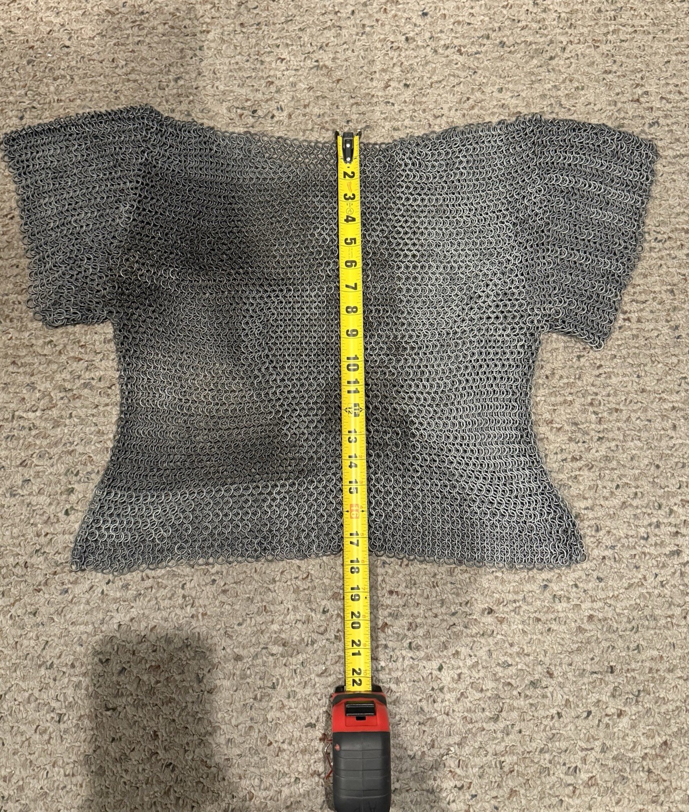 Medieval Chainmail Shirt Butted Rings Steel Chain Armor Fast Shipping