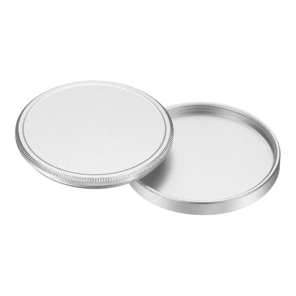 39mm Metal Lens Cap Universal Lens Filter Stack Cap Slim Stack Silver