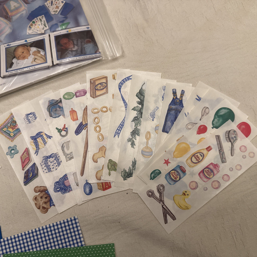 Creative memories "its a boy" snap pack Complete Kit w/ extra stickers