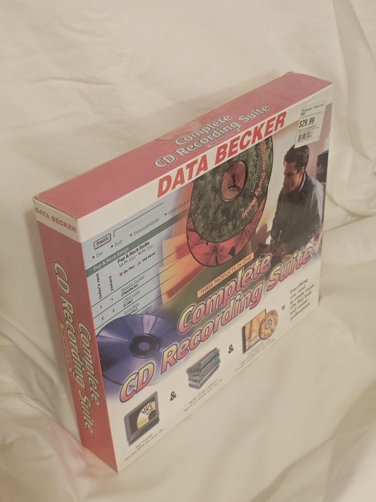 Data Becker Complete CD Recording Suite 3 Products In 1 Create Music CDs