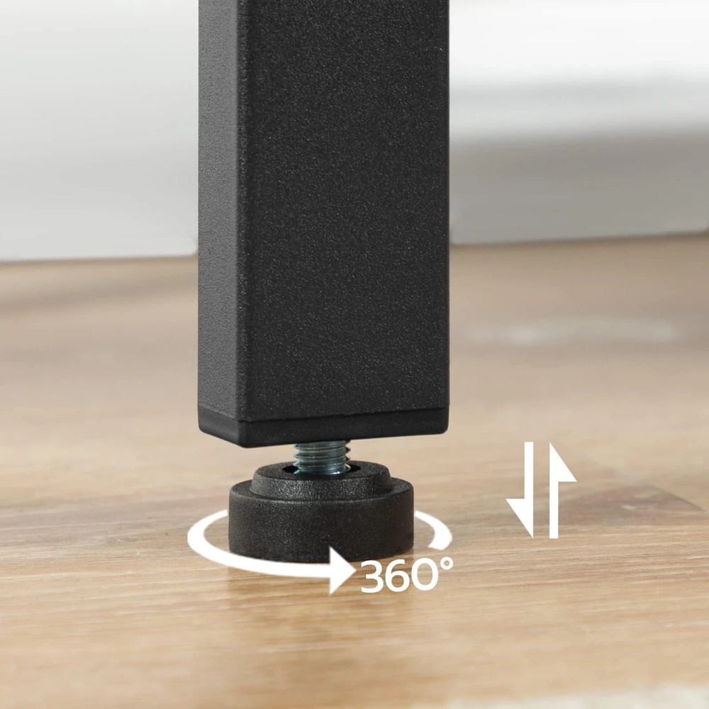 End Table, Simple Rustic Side Table with 3-Tier Storage Shelf, Narrow Nightst...