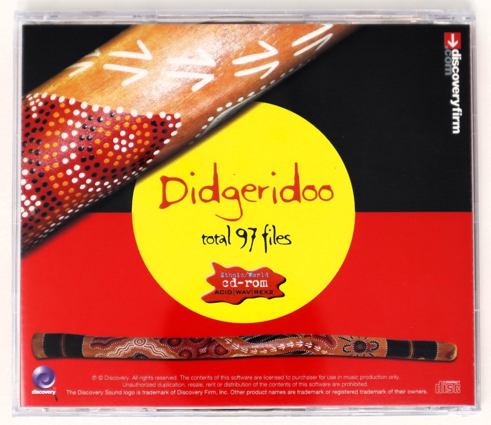Discovery Firm Didgeridoo Sample Library/Sound Library/Sampling CD 2000s