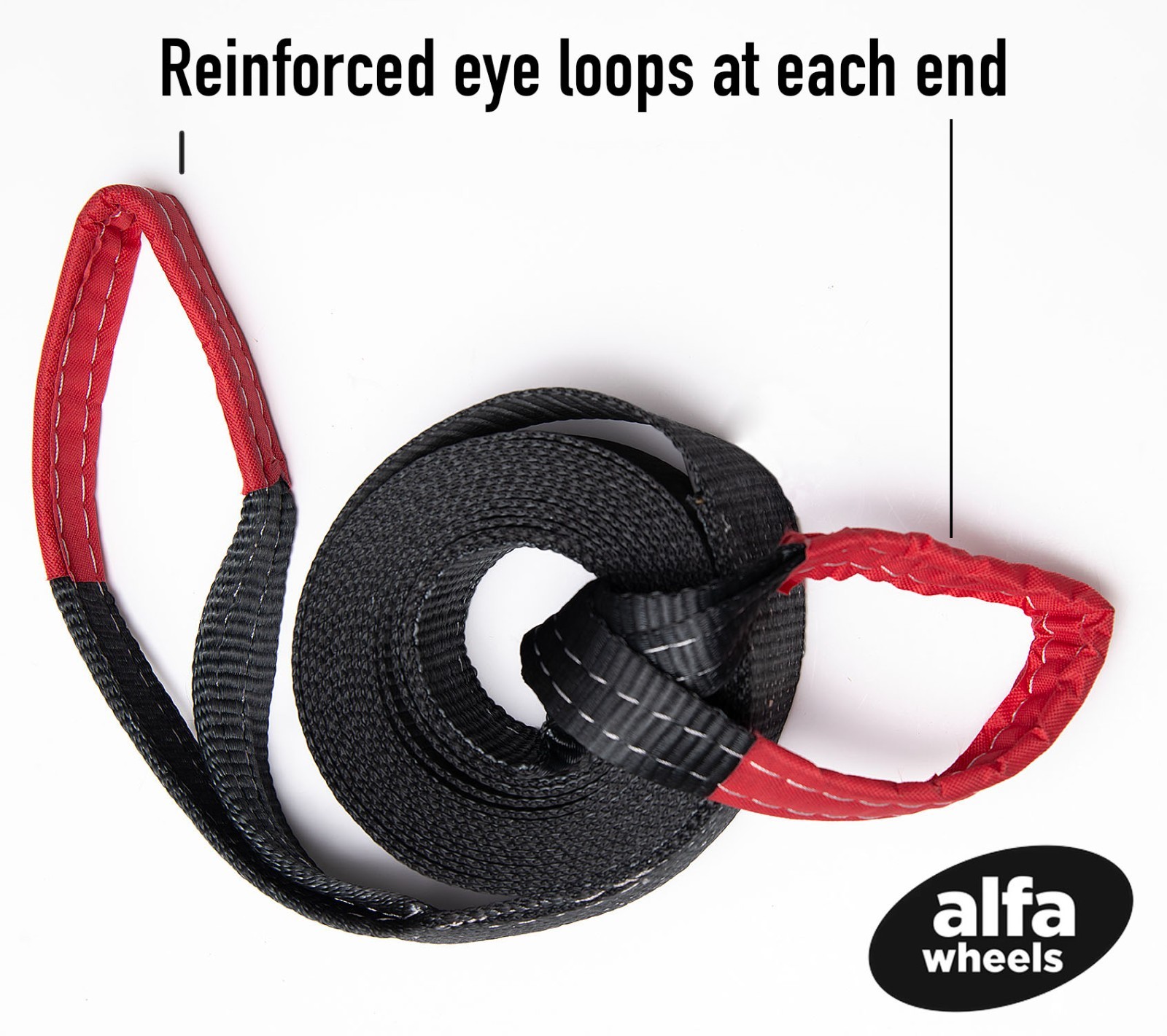 2 Pack Tow Strap 30 ft winch sling 2" 9000lbs off road snow ATV UTV 4x4 2x30