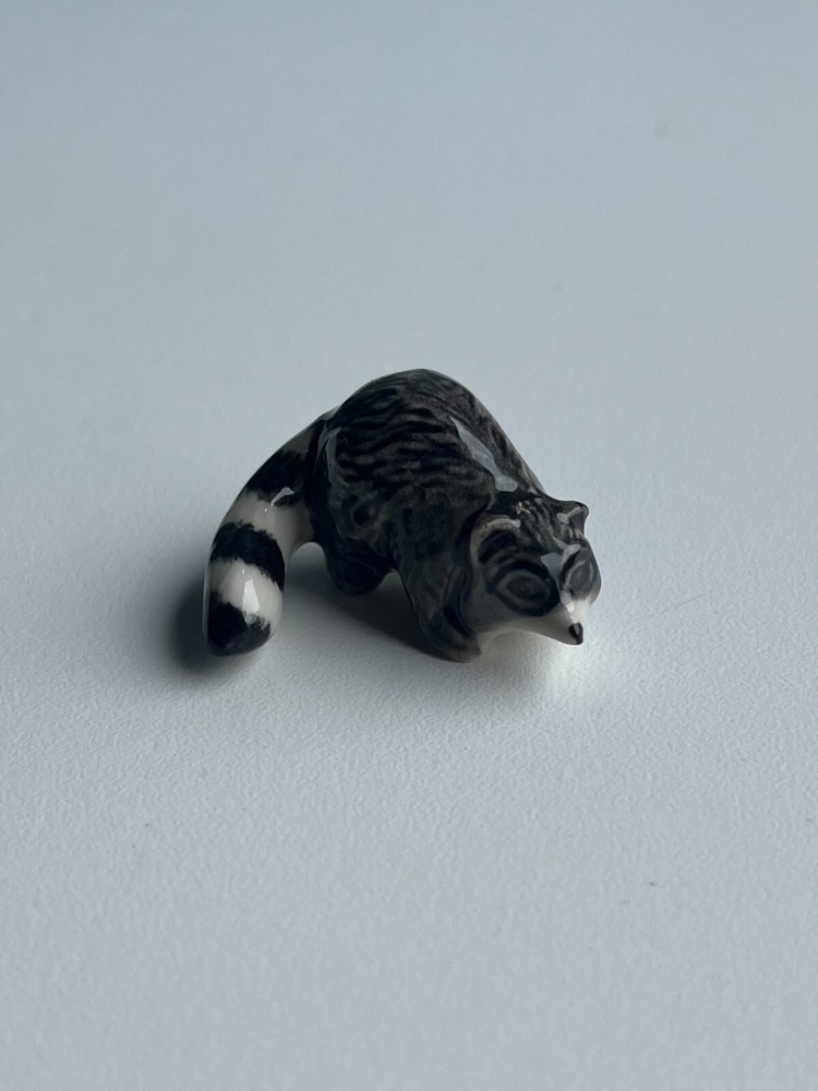 Raccoons Mini Ceramic Figurine Set