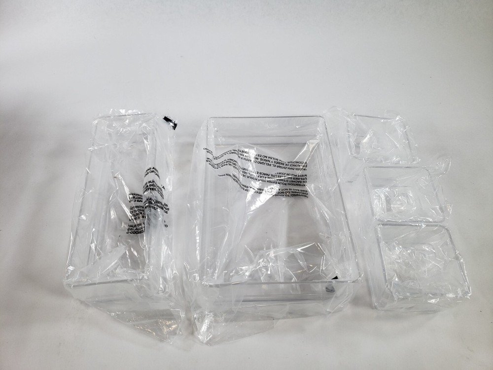 STORi SimpleSort 18-Piece Stackable Clear Drawer Organizer Set Multi-size