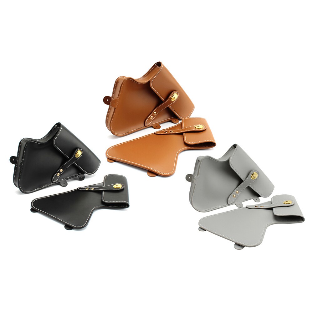 MotorcyclemaintenanceframesidestoolbagretroleatherforBMWRnineTsilver-